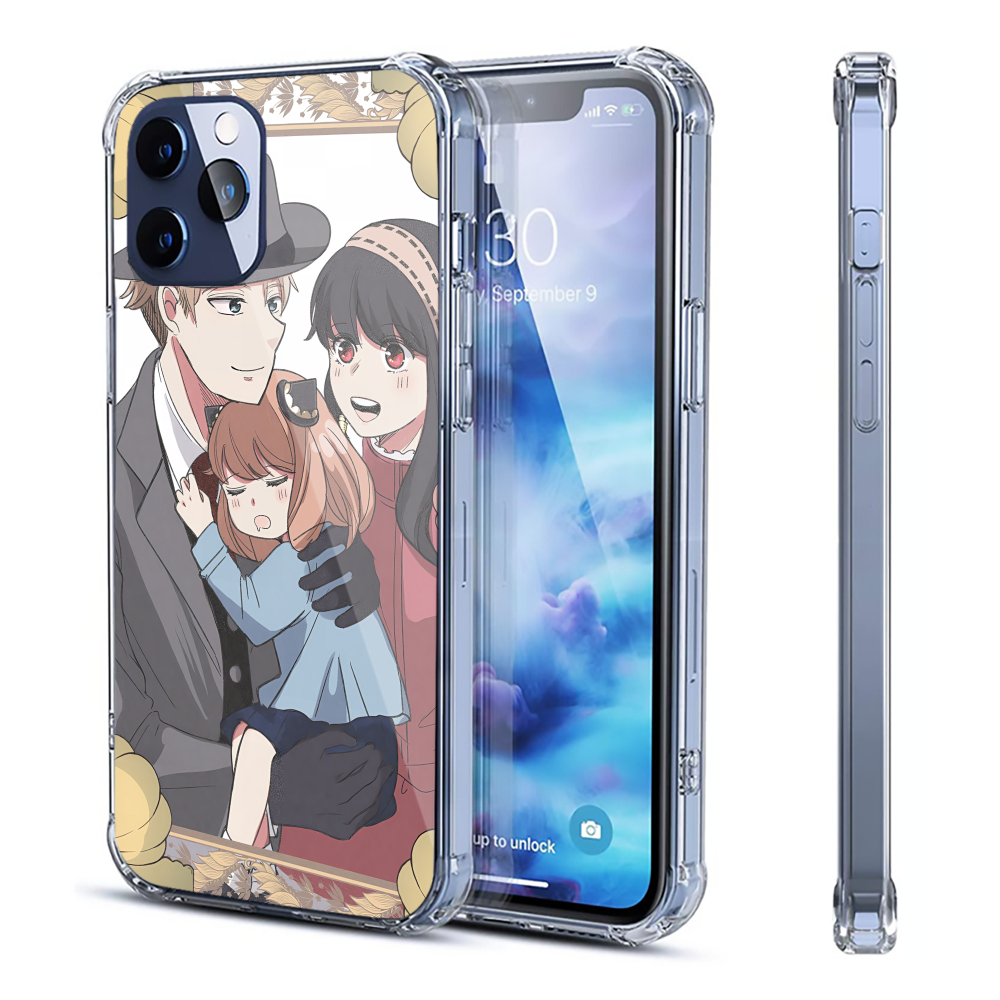 （画像用） SPY×FAMILY间谍家家酒 【iPhone 12シリーズ対応】透明スマホケース（クリアソフトケース）